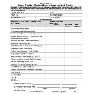 TAs: Updated, fillable Checklist of Assigned Duties now available ...